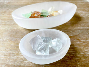 Selenite Oval Bowl