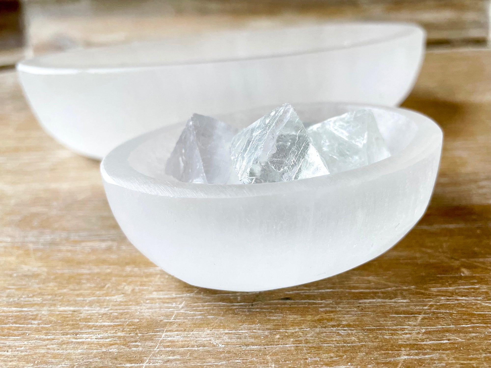 Selenite Oval Bowl