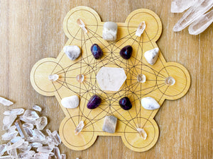 Metatron Wooden Crystal Grid Template