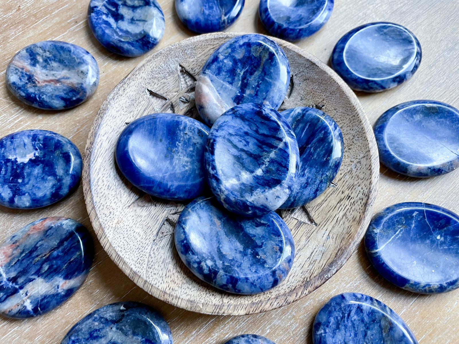Sodalite Worry Stone