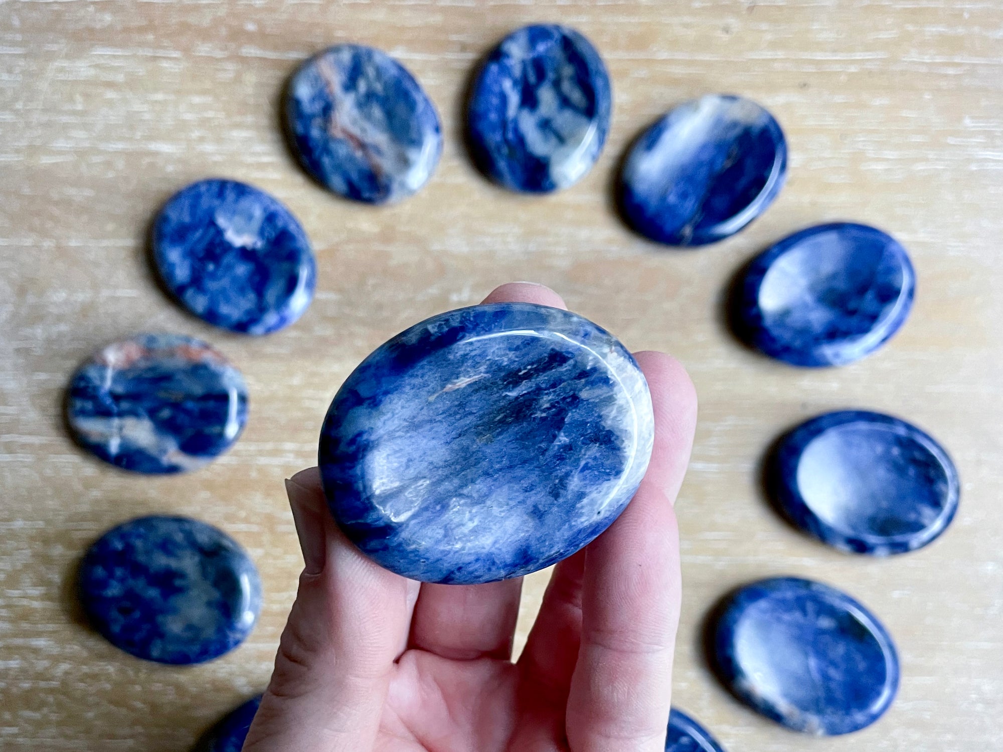 Sodalite Worry Stone