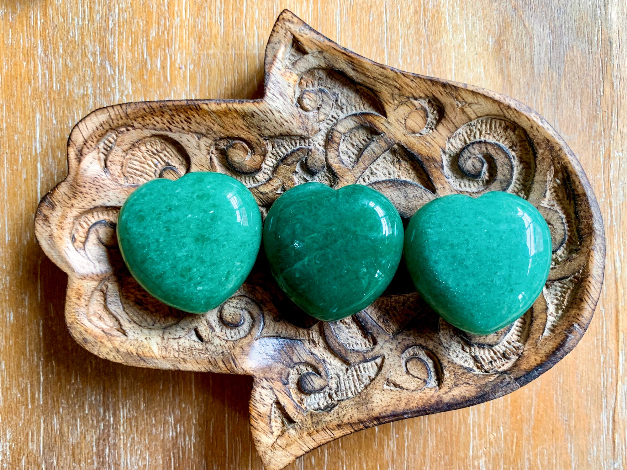 Green Aventurine Mini Heart