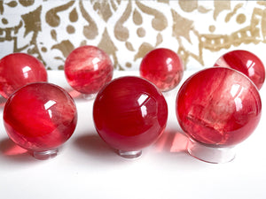 Cherry Quartz Sphere