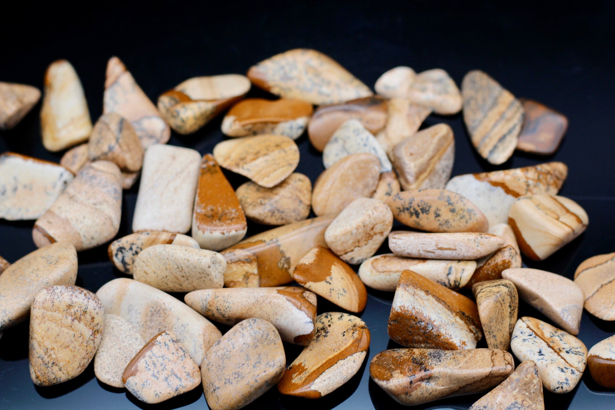 Picture Jasper Tumbled Stone || Small