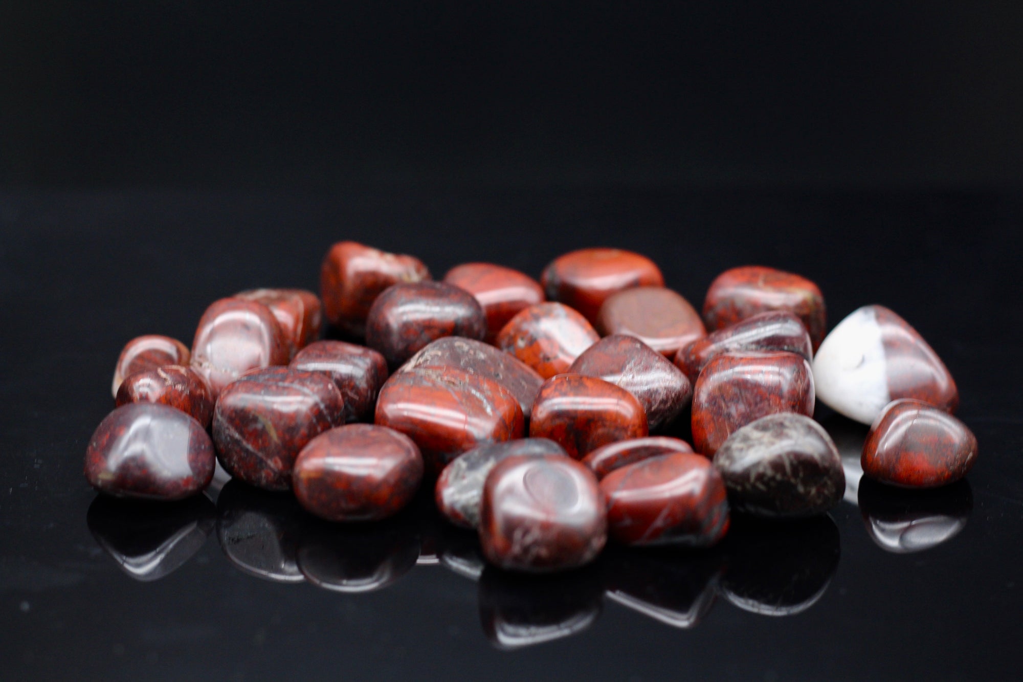 Red Brecciated Jasper Tumbled Stone