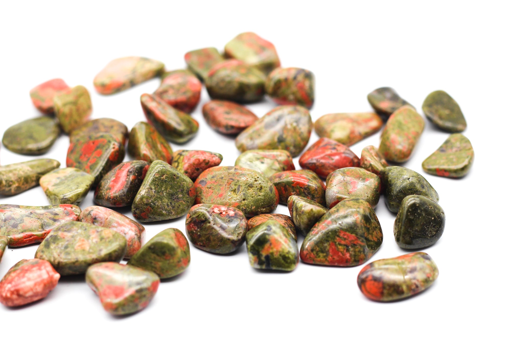 Unakite Tumbled Stone || Small