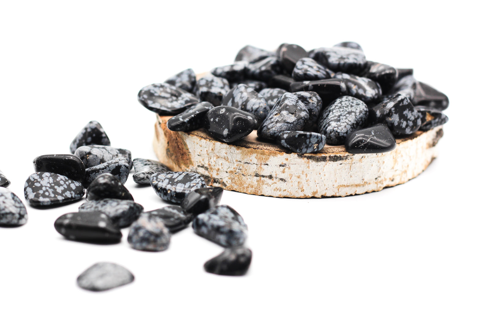 Snowflake Obsidian Tumbled Stone || Small