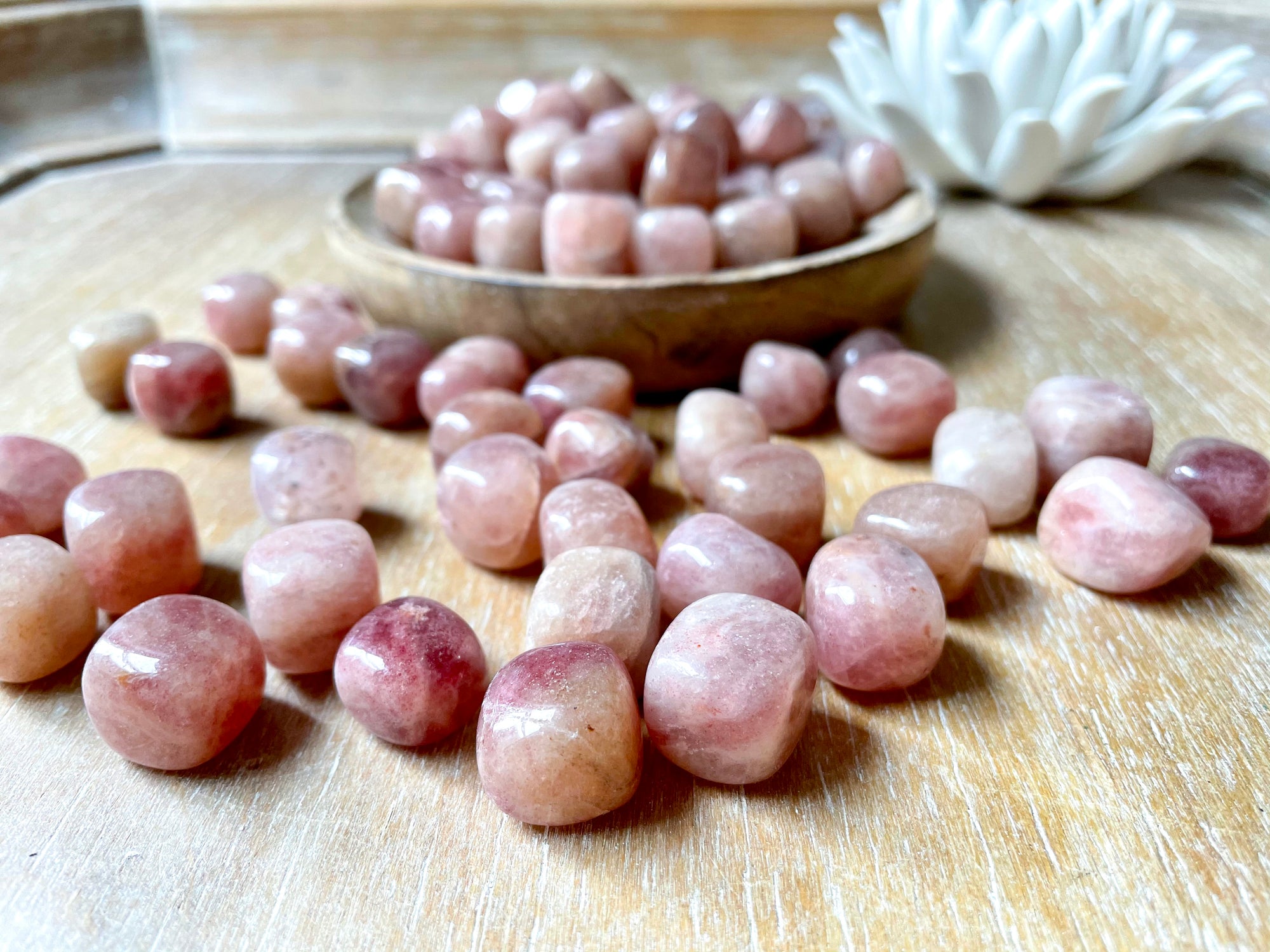 Strawberry Quartz Tumbled Stone