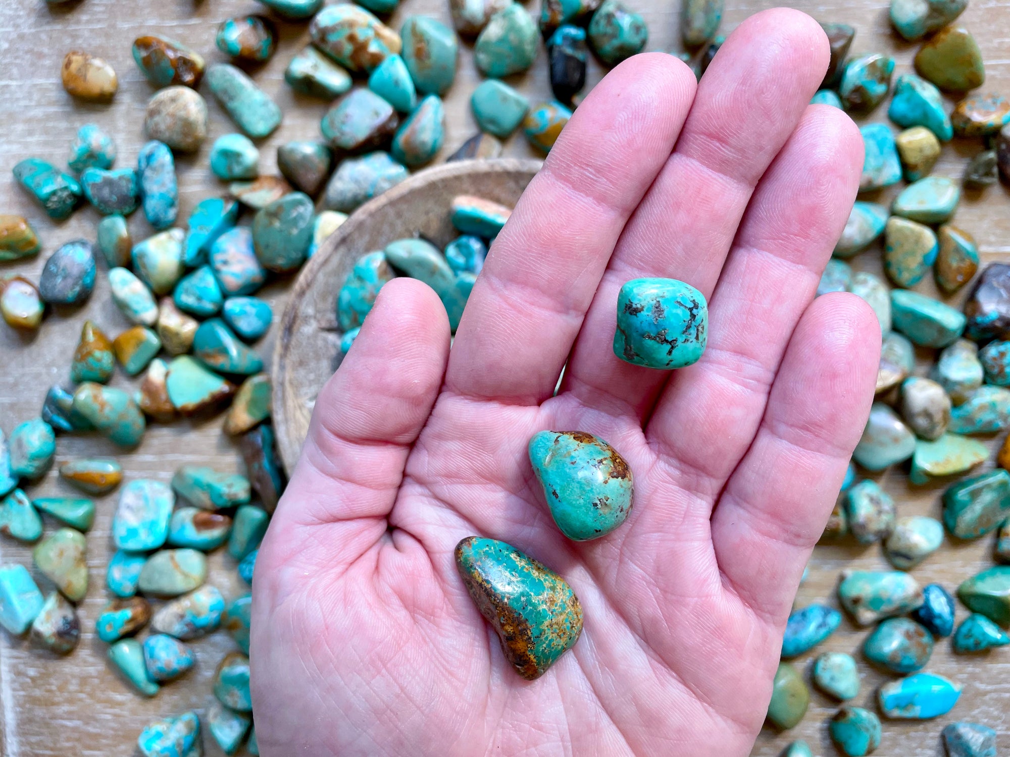 Turquoise Tumbled Stone