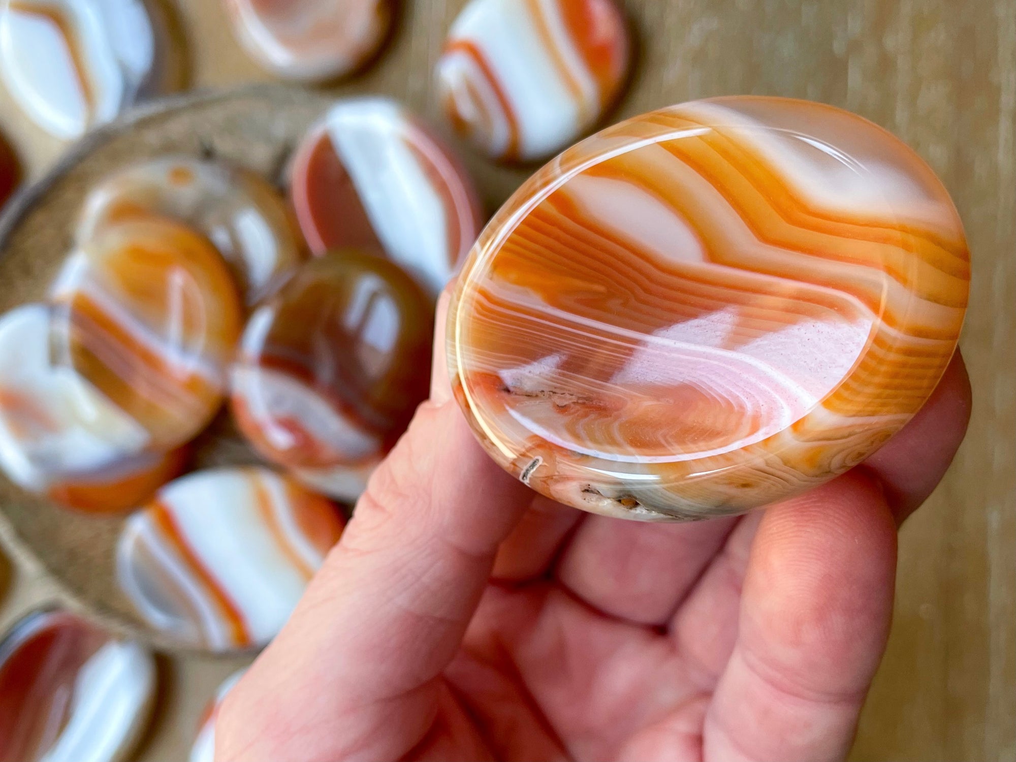 Carnelian Worry Stone