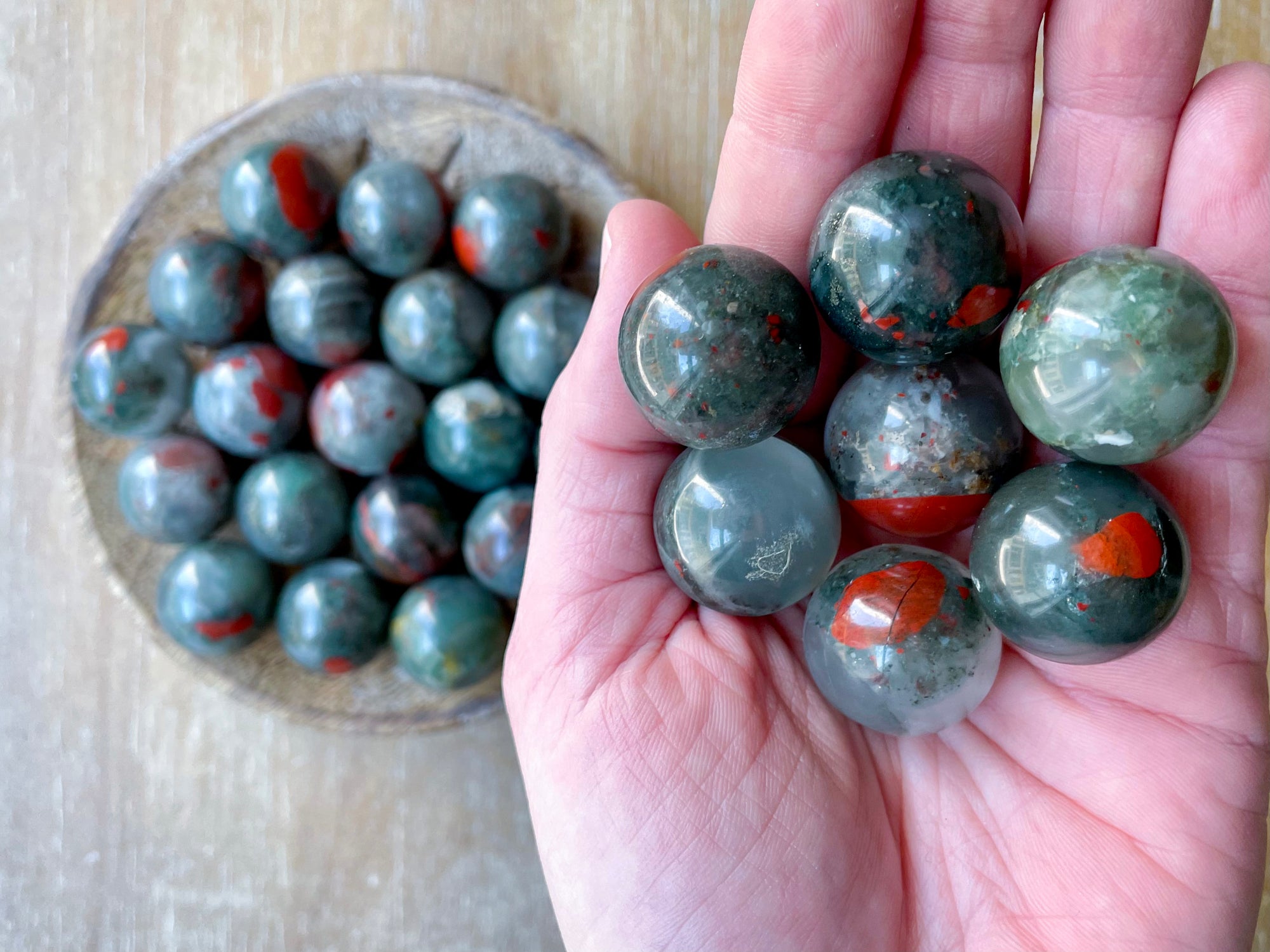 Bloodstone Sphere || Marble