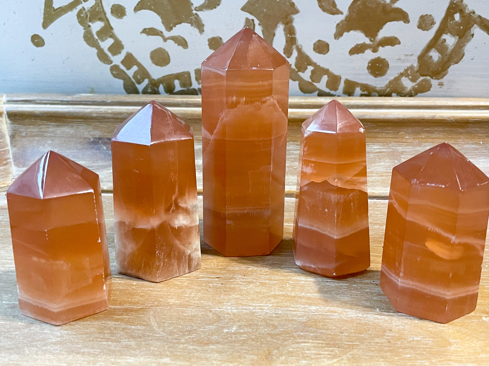 Honey Calcite Point
