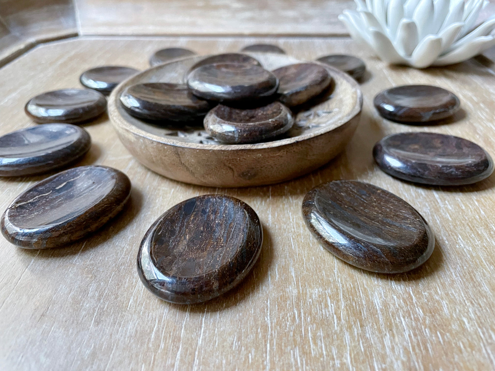 Bronzite Worry Stone