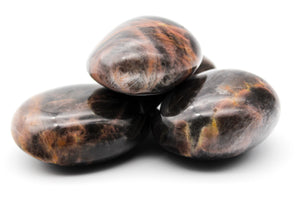 Black Moonstone Palm Stone