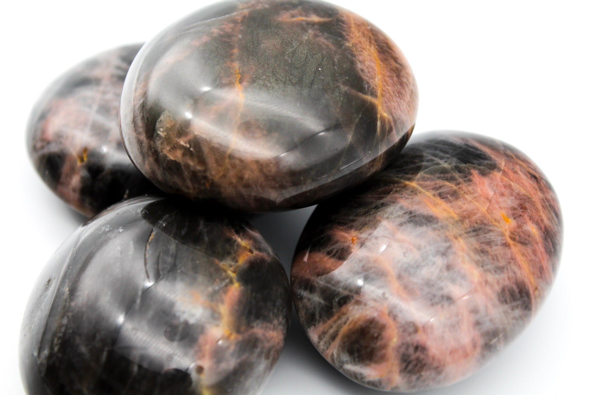 Black Moonstone Palm Stone