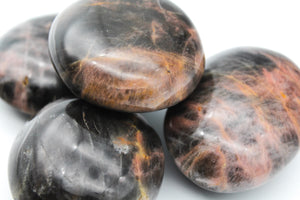 Black Moonstone Palm Stone