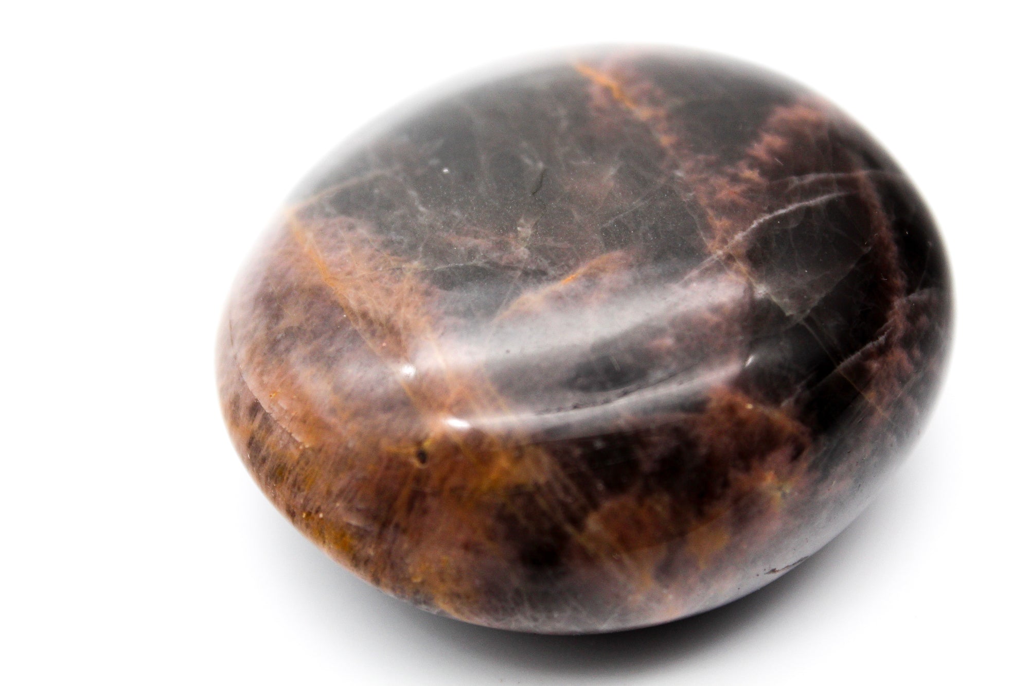 Black Moonstone Palm Stone