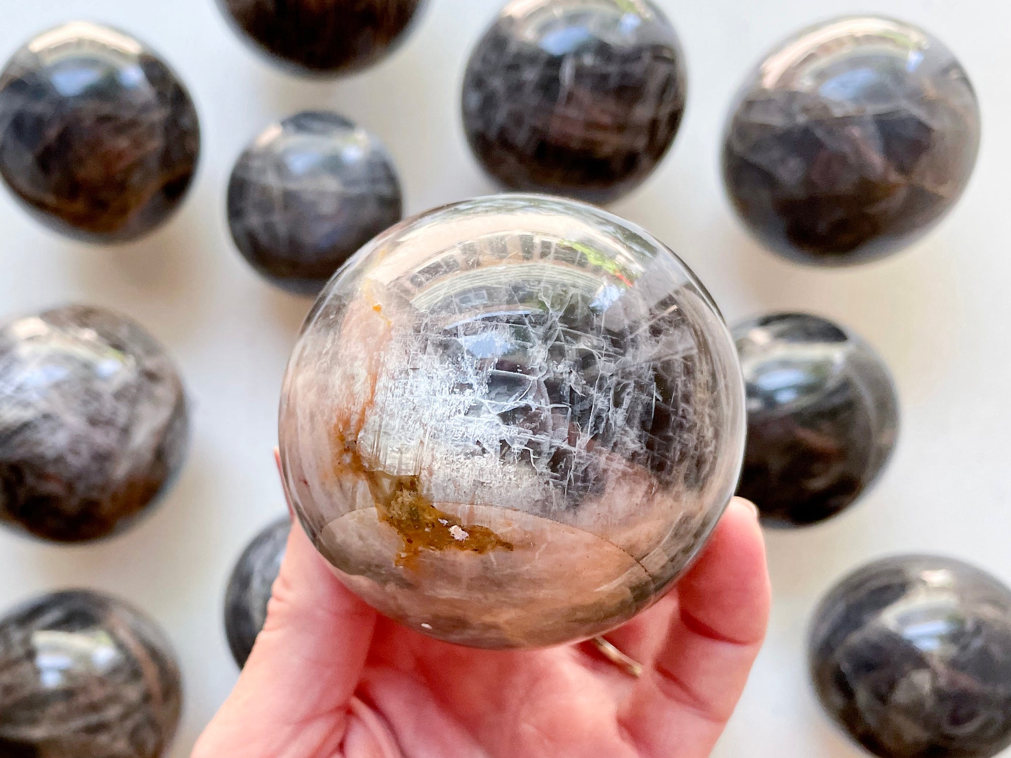 Black Moonstone Sphere