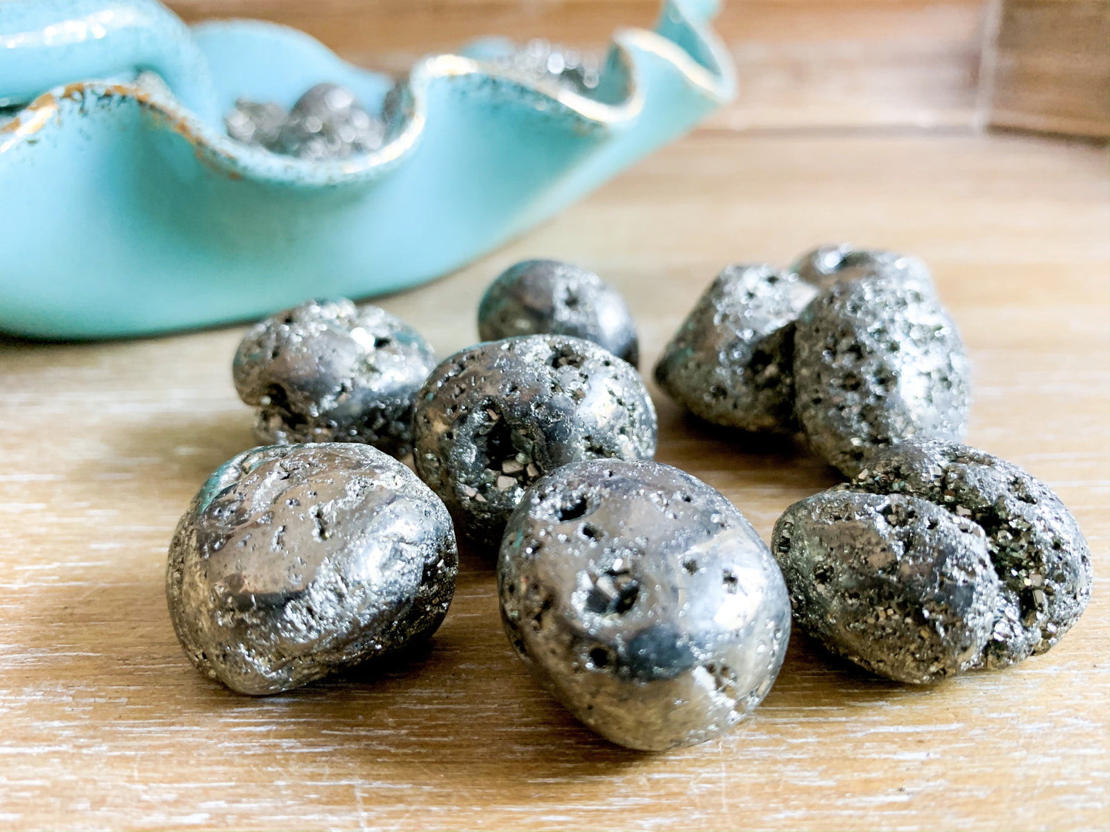 Pyrite Tumbled Stone