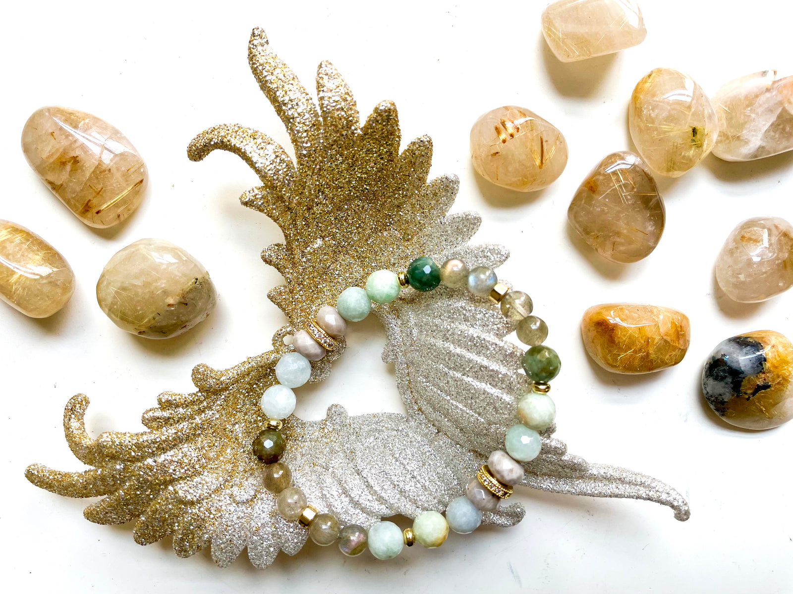 Connecting with Archangels || Archangel Raphael || Labradorite, Burmese Jade and Silver Leaf Jasper