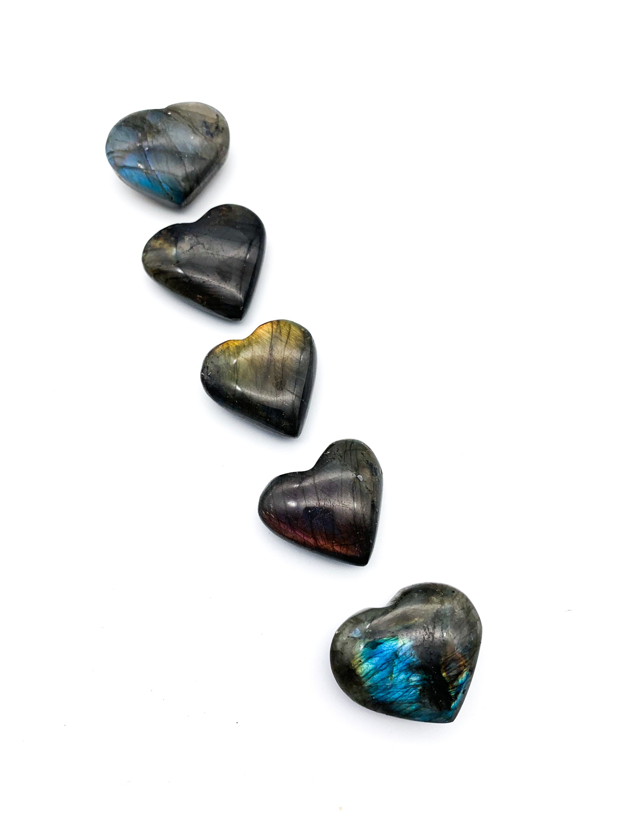 Labradorite Crystal Heart