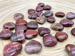 Petrified Wood Crystal Heart