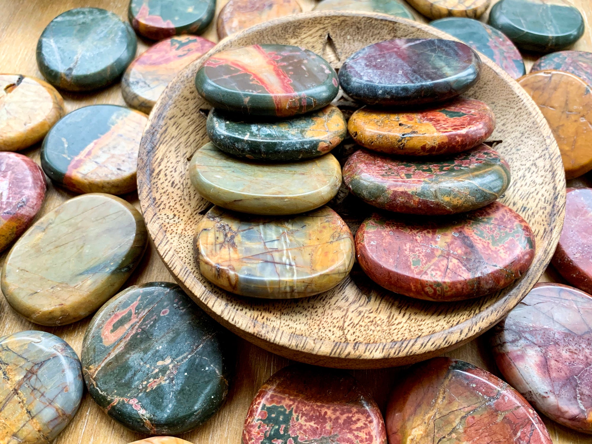 Cherry Creek Network Jasper Flat Palm Stone