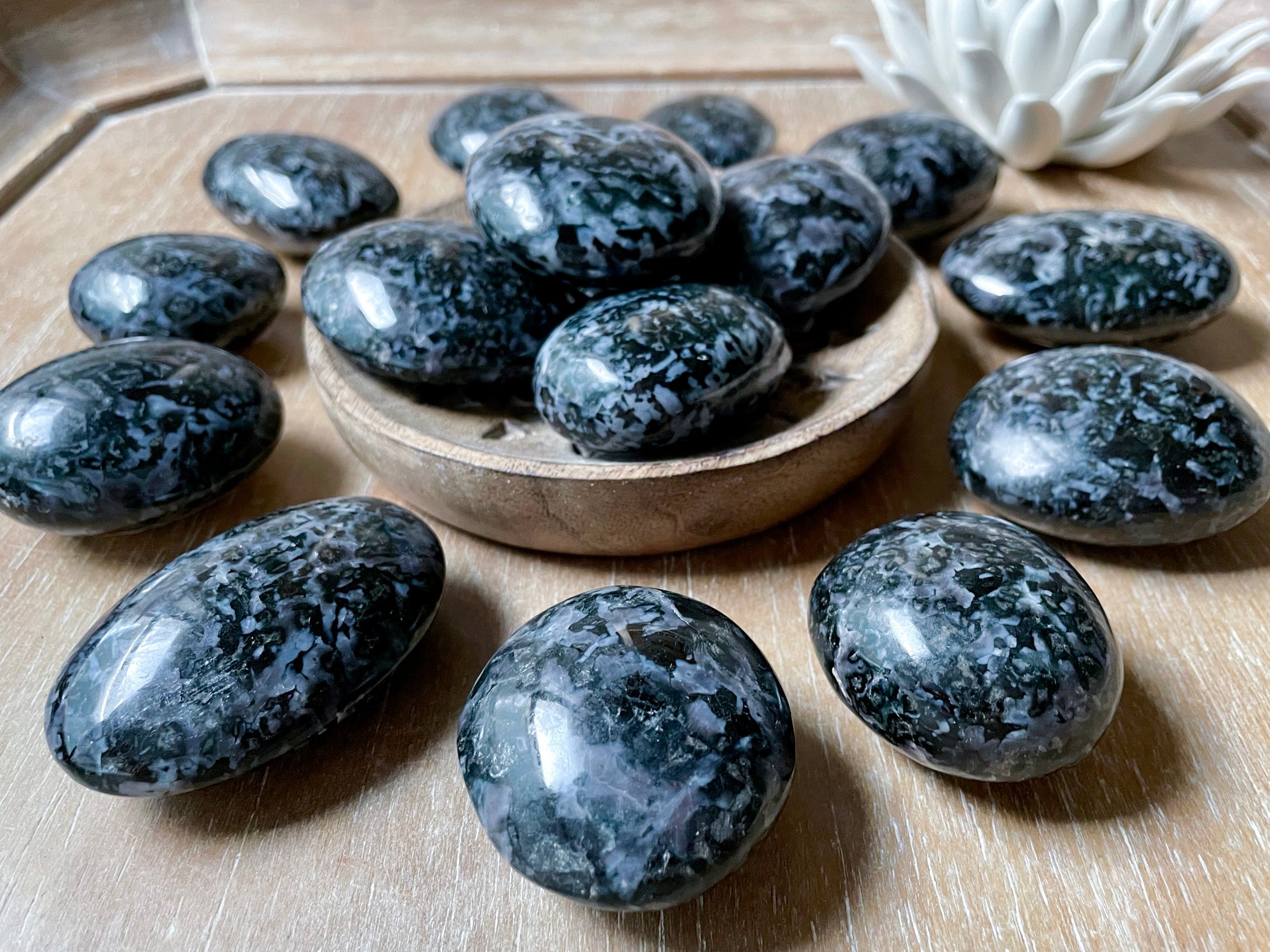 Indigo Gabbro Palm Stone