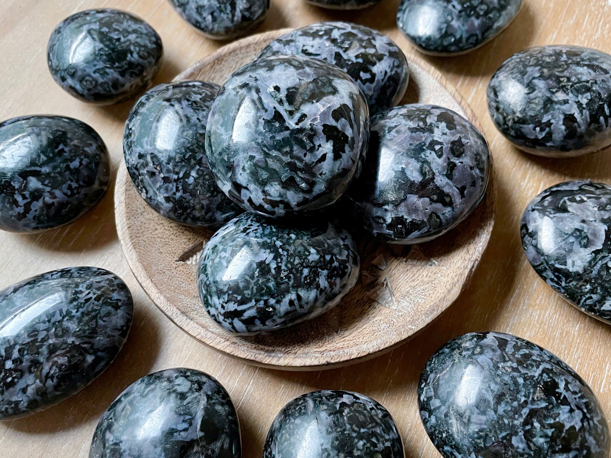 Indigo Gabbro Palm Stone