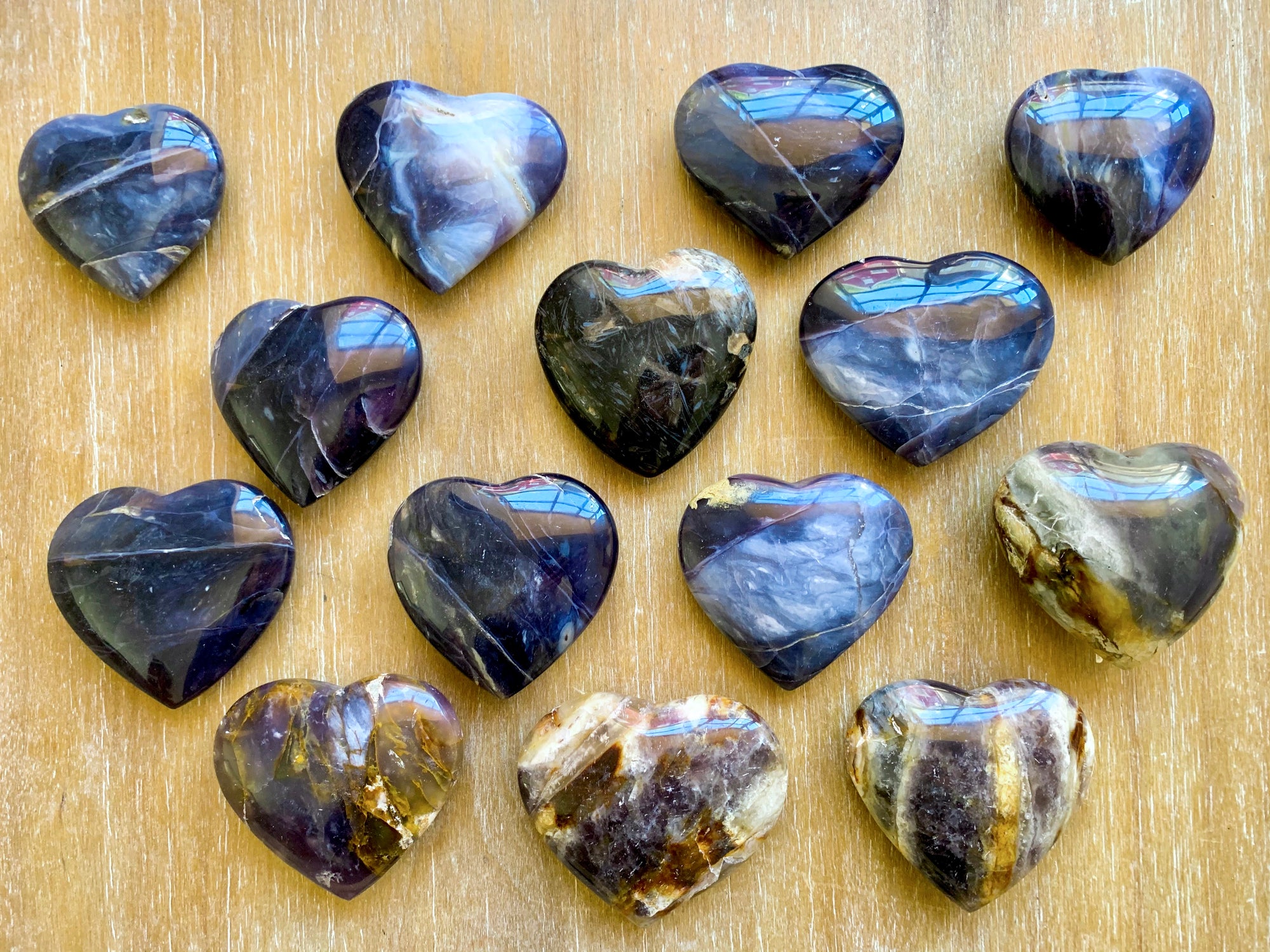 Purple Agate Heart || Indonesia