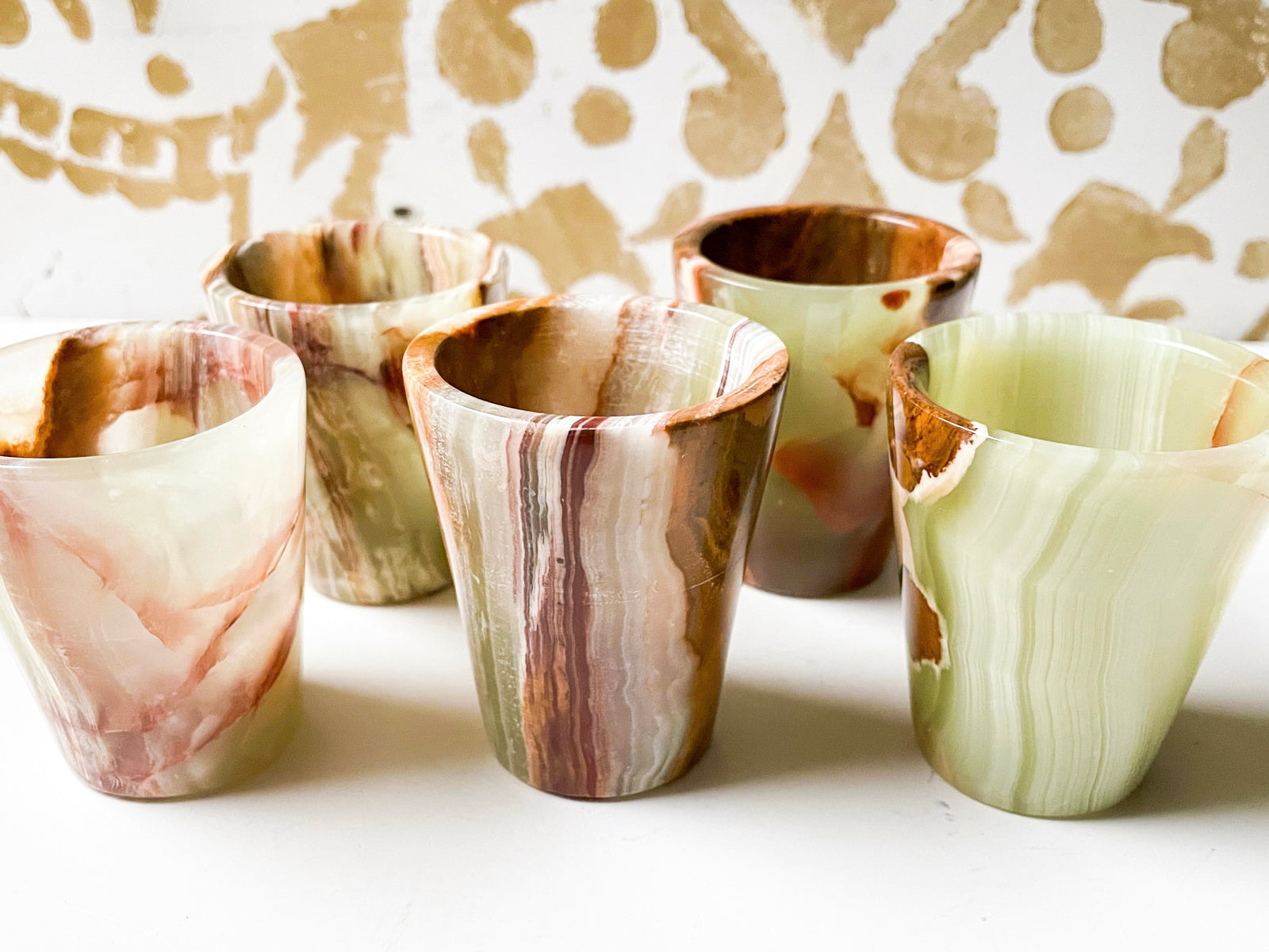 Banded Onyx Shot Glass