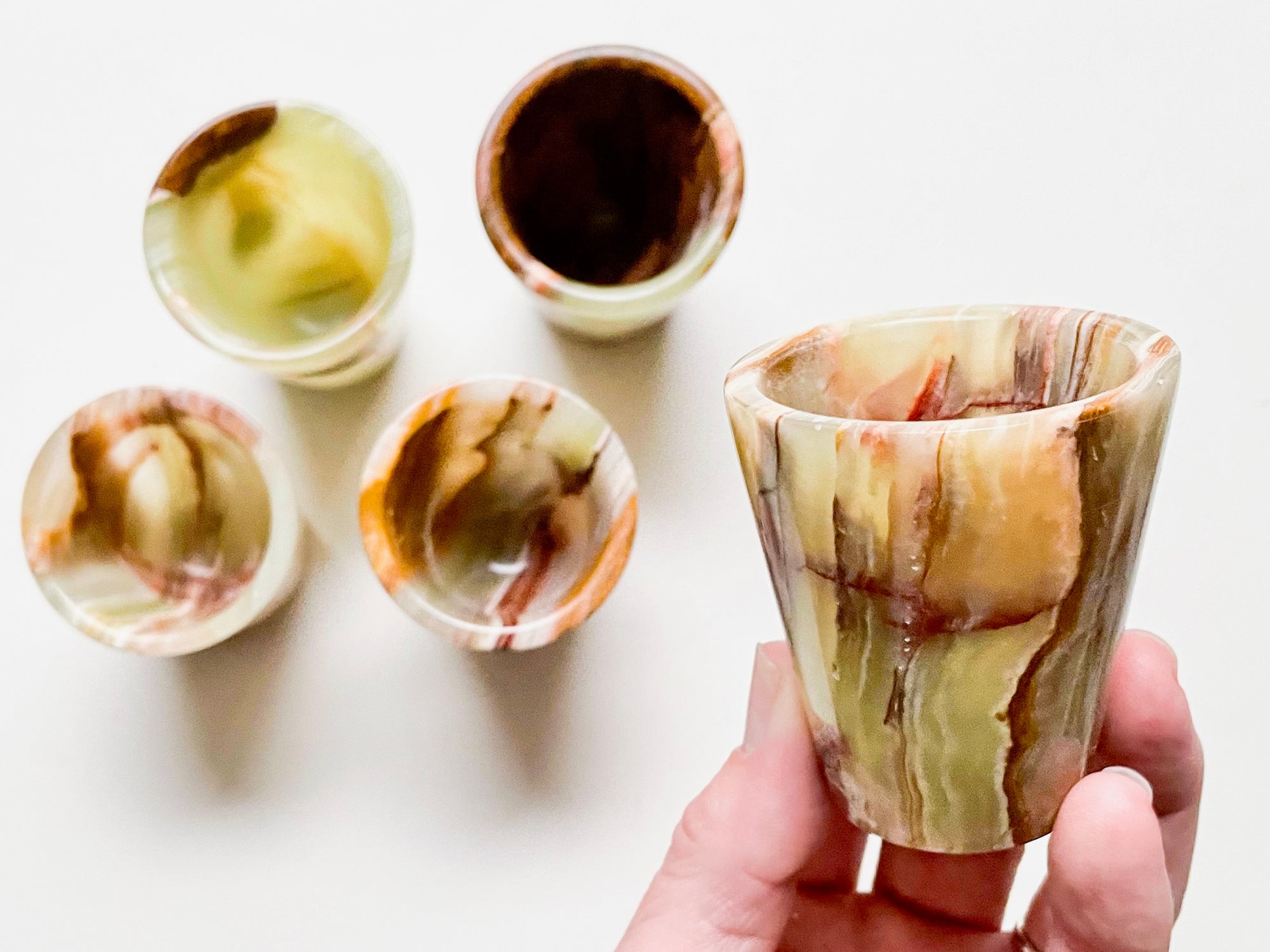 Banded Onyx Shot Glass
