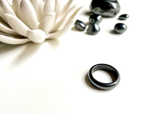 Hematite Ring || 6mm