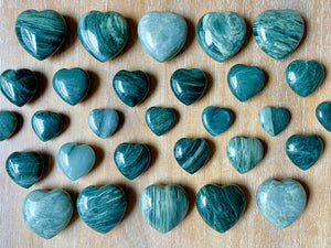 Green Hair Jasper Heart