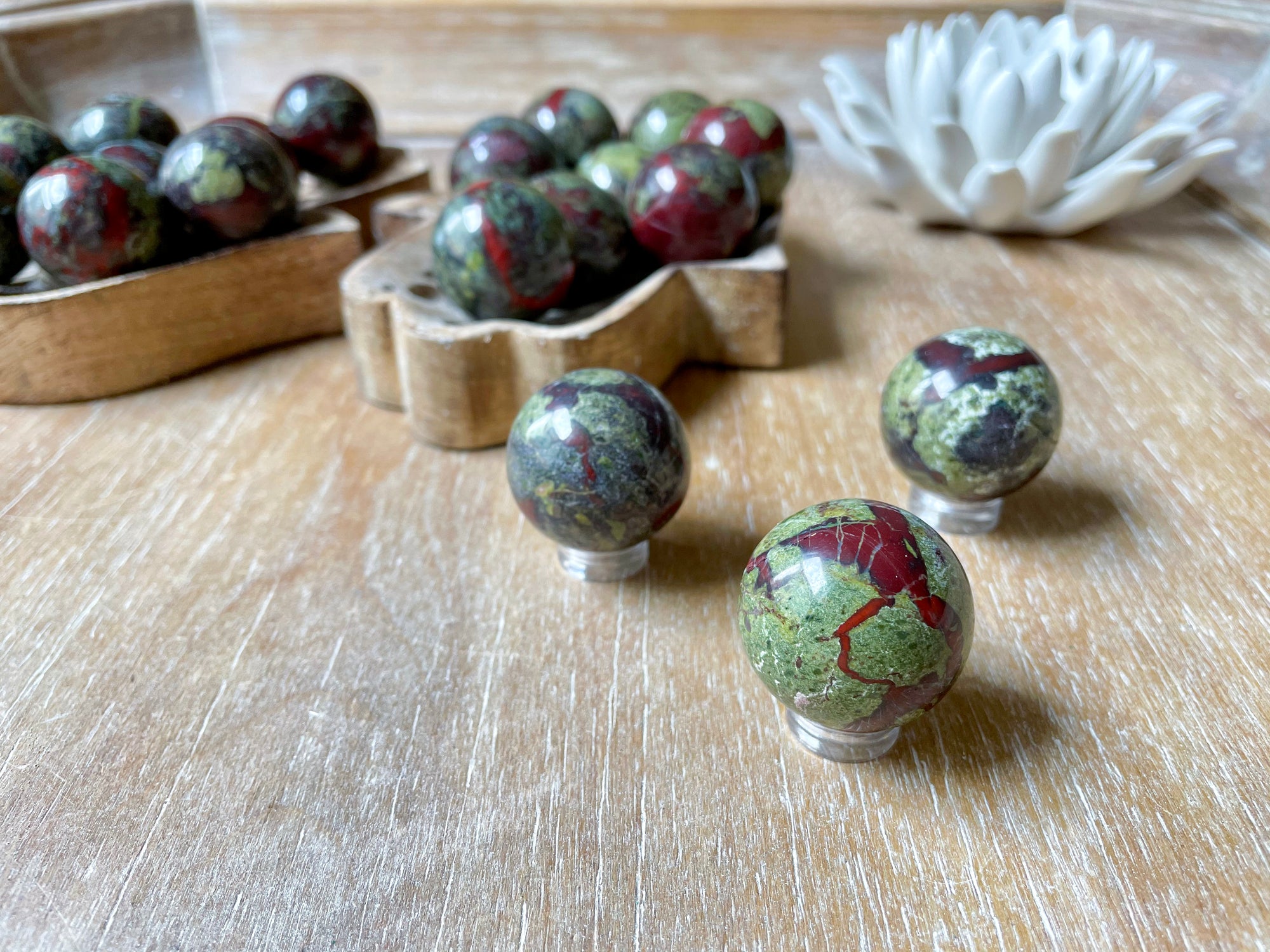 Dragon Blood Jasper Sphere || Mini