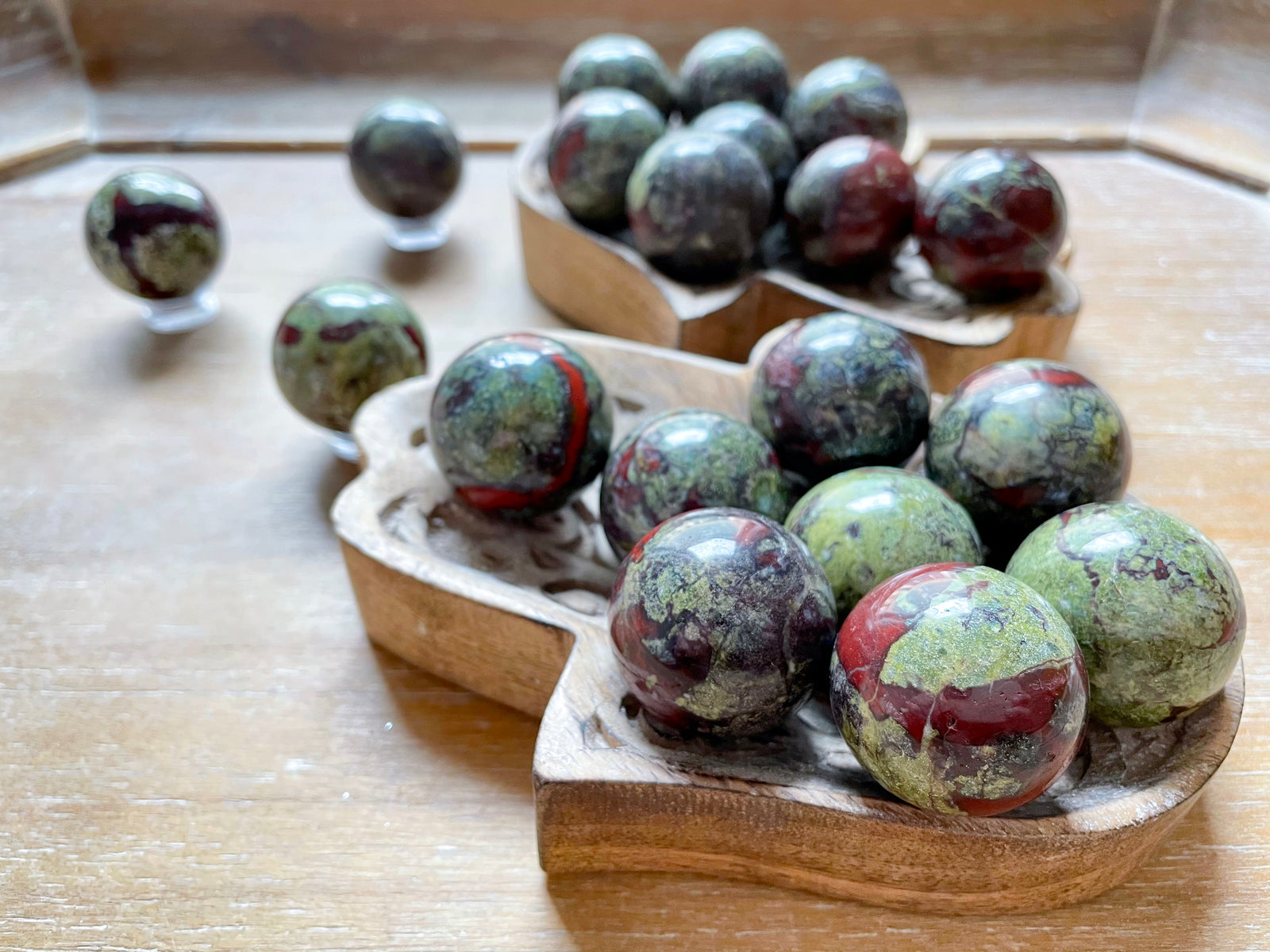 Dragon Blood Jasper Sphere || Mini