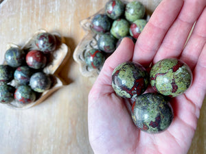 Dragon Blood Jasper Sphere || Mini