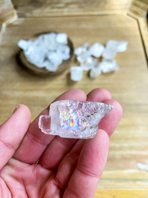 Ice (Clear) Calcite Rough Tumbled Stone