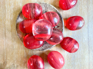 Cherry Quartz Palm Stones