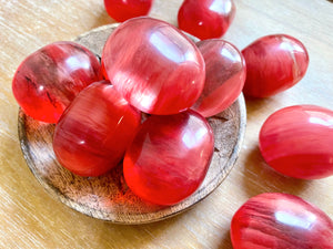 Cherry Quartz Palm Stones