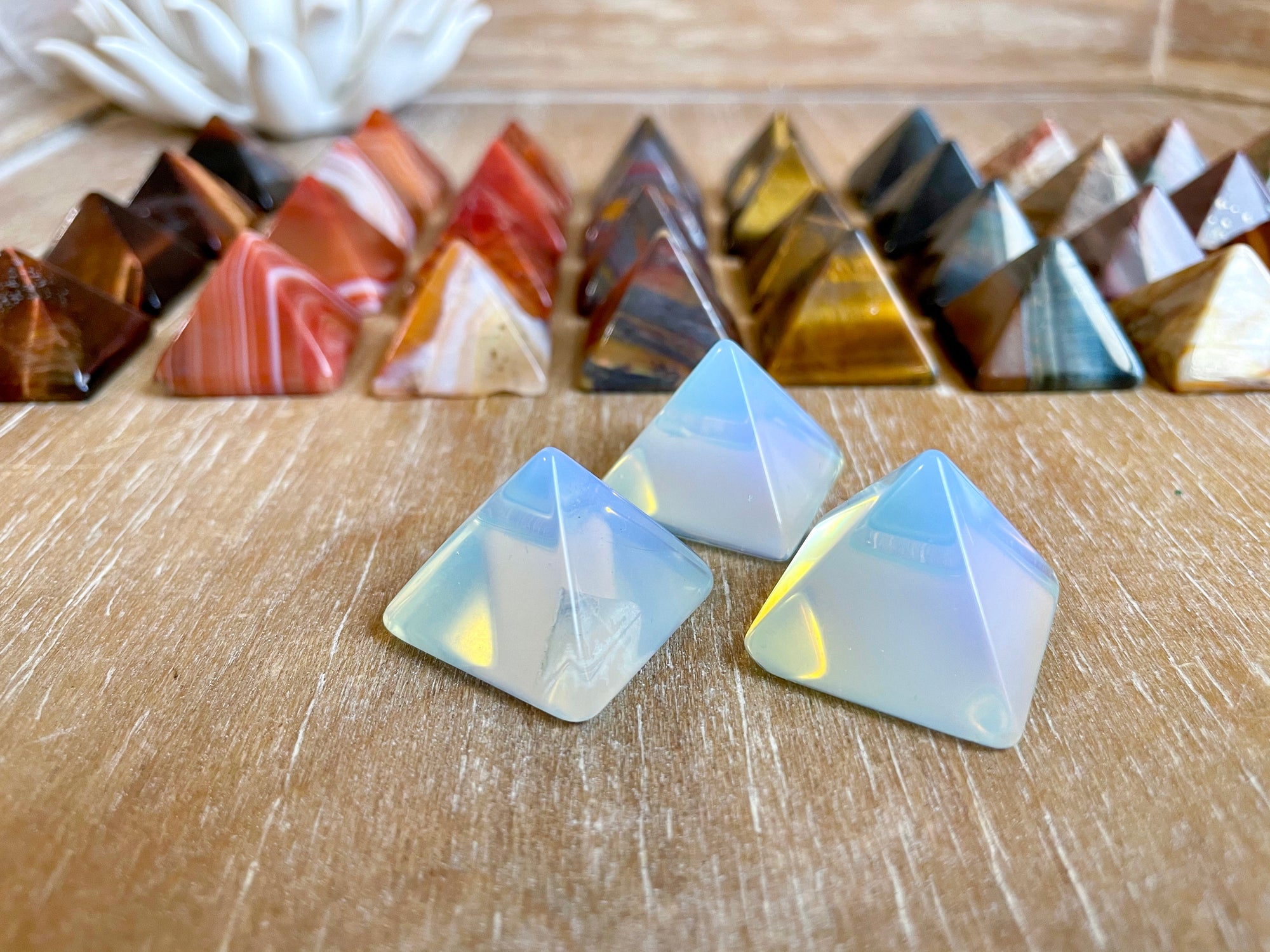 Crystal Pyramid || Mini - Opalite