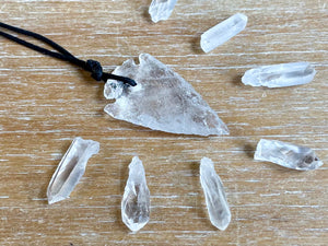 Clear Quartz Arrowhead Necklace