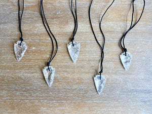 Clear Quartz Arrowhead Necklace