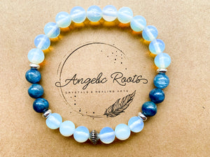 Kyanite & Opalite Crystal Bracelet || Reiki Infused