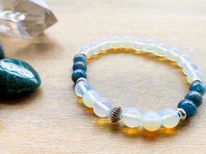 Apatite & Opalite Crystal Bracelet || Reiki Infused