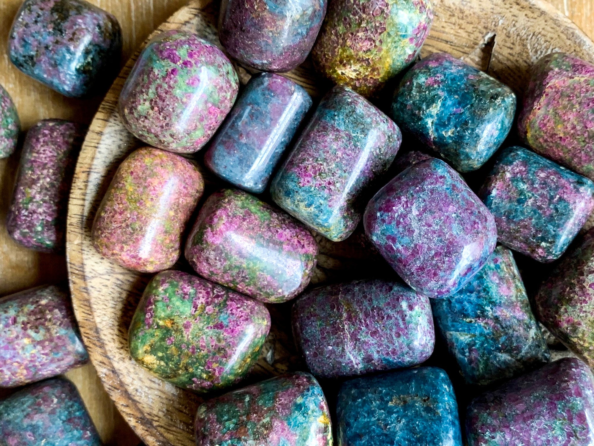 Ruby in Kyanite Tumbled Stone