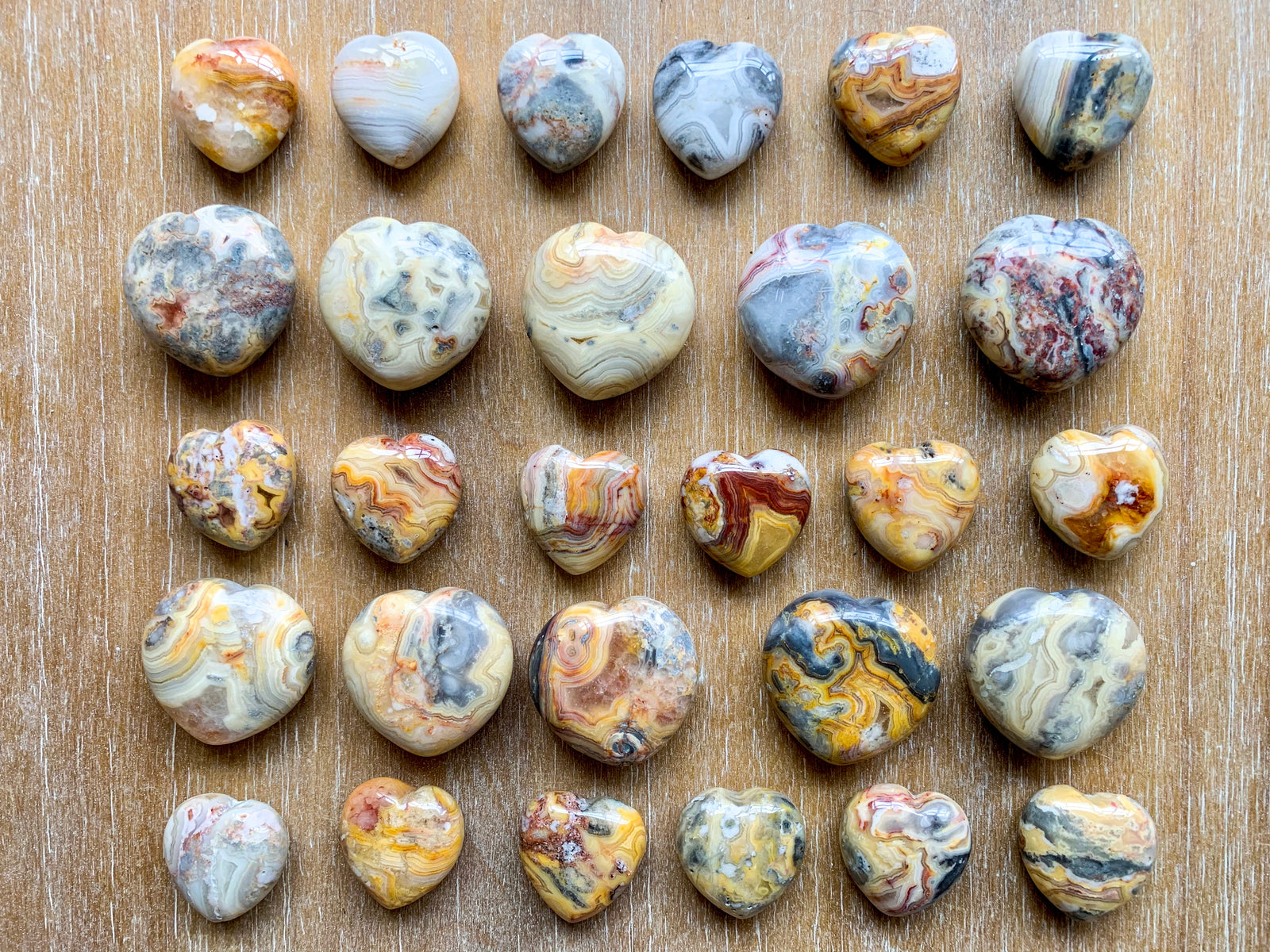 Crazy Lace Agate Heart