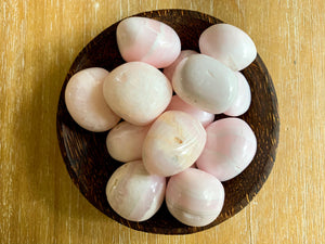 Pink (Magano) Calcite Tumbled Stone || Peru