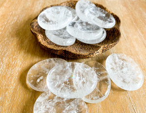 Clear Quartz Worry Stone