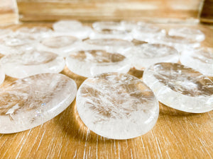 Clear Quartz Worry Stone